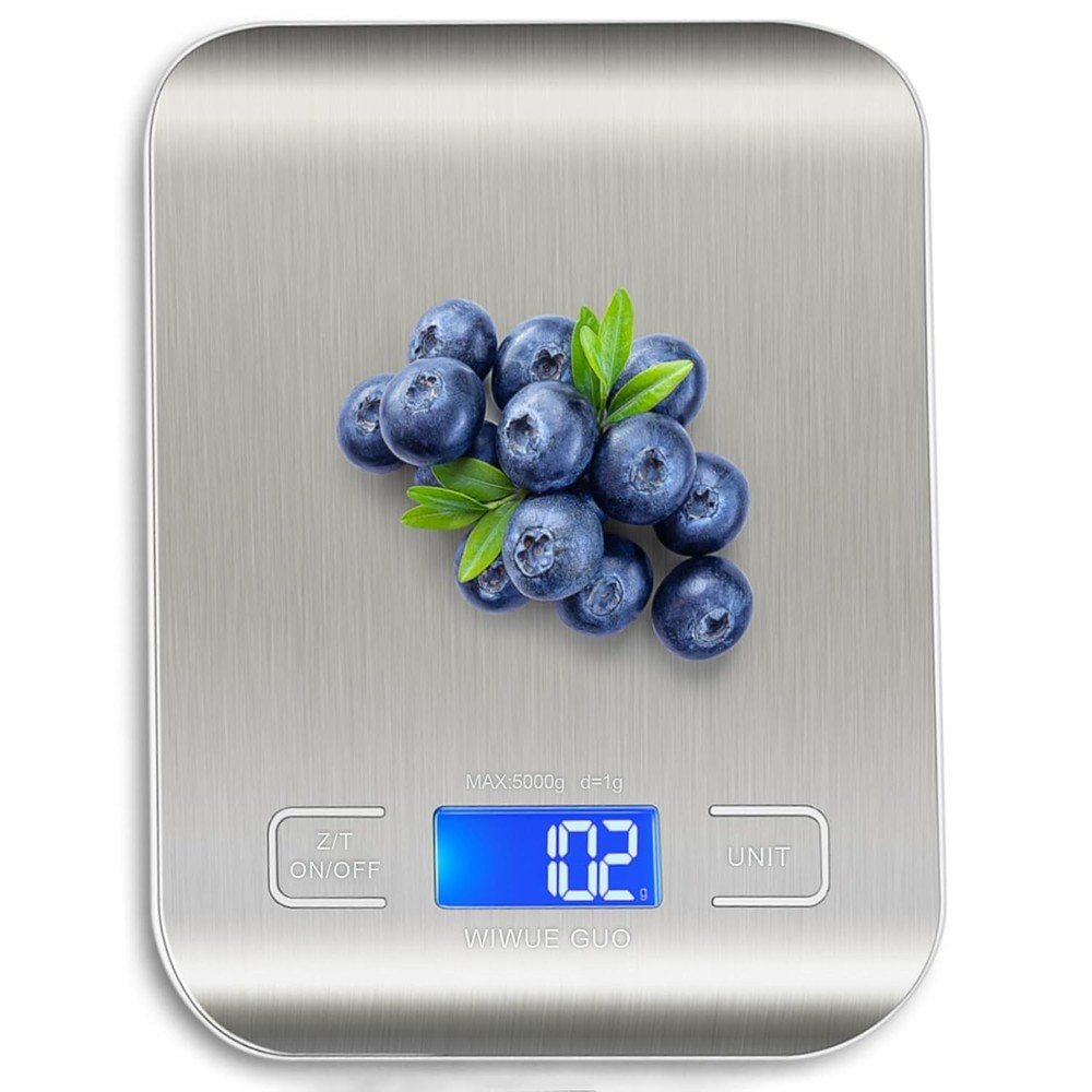 Compact Digital Kitchen Scale - Multi-Units Conversion for Cooking & Baking