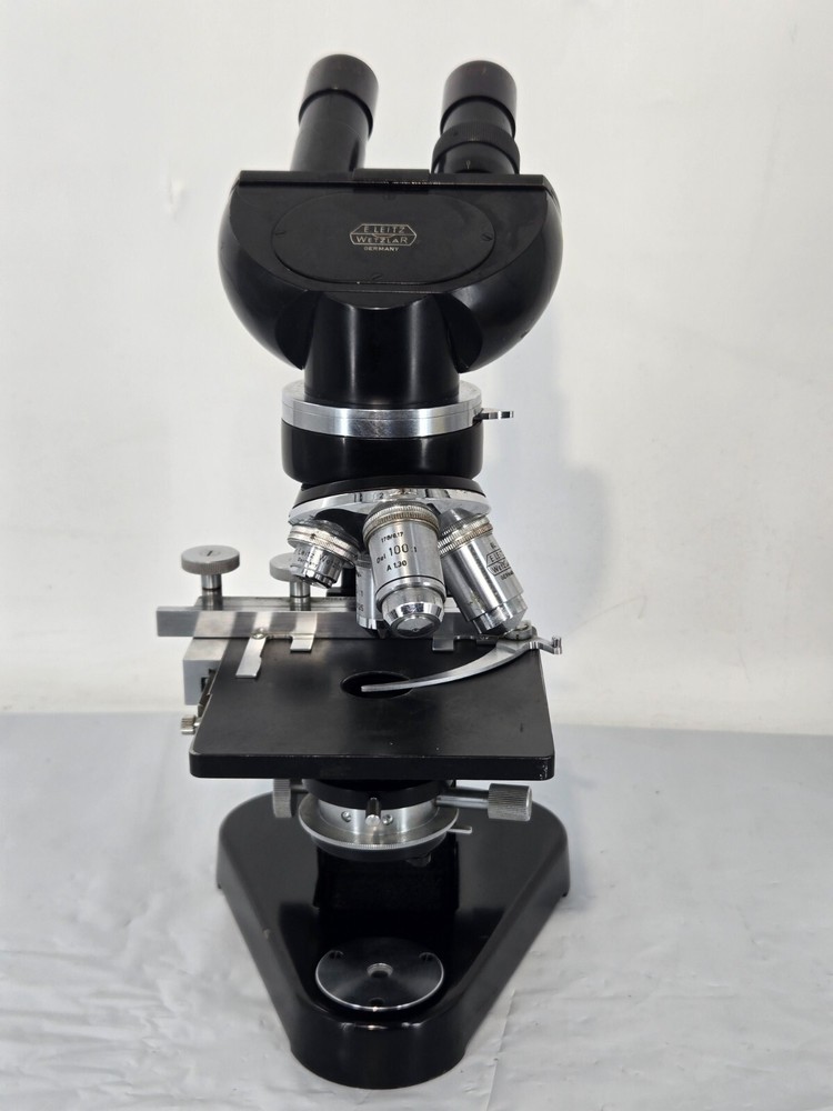 Ernst Leitz Wetzlar Binocular Microscope 610667 &transformator&Lab Microscope