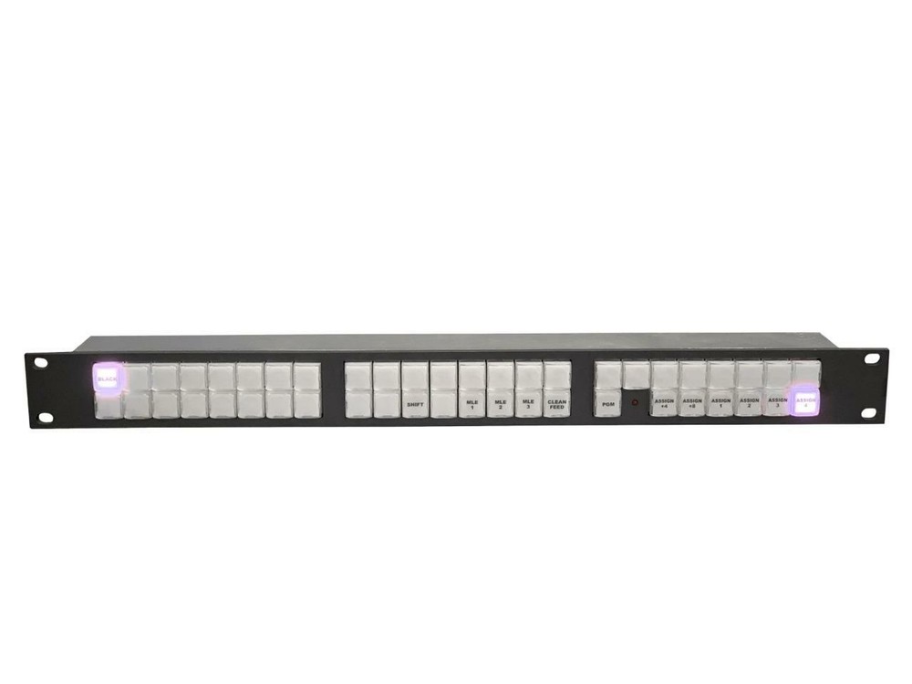 ROSS 4735AR-220B Video 1RU 47 button Remote Aux Panel