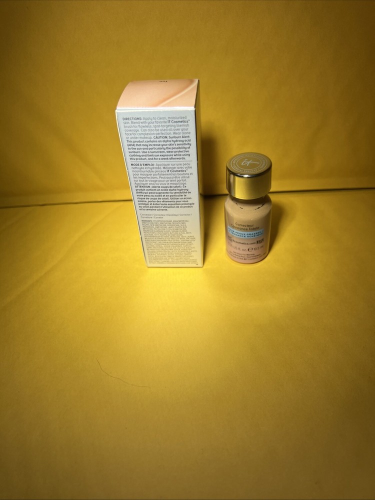 IT Cosmetics Bye Bye Breakout Full Coverage Treatment Concealer TAN New 0.35 Oz