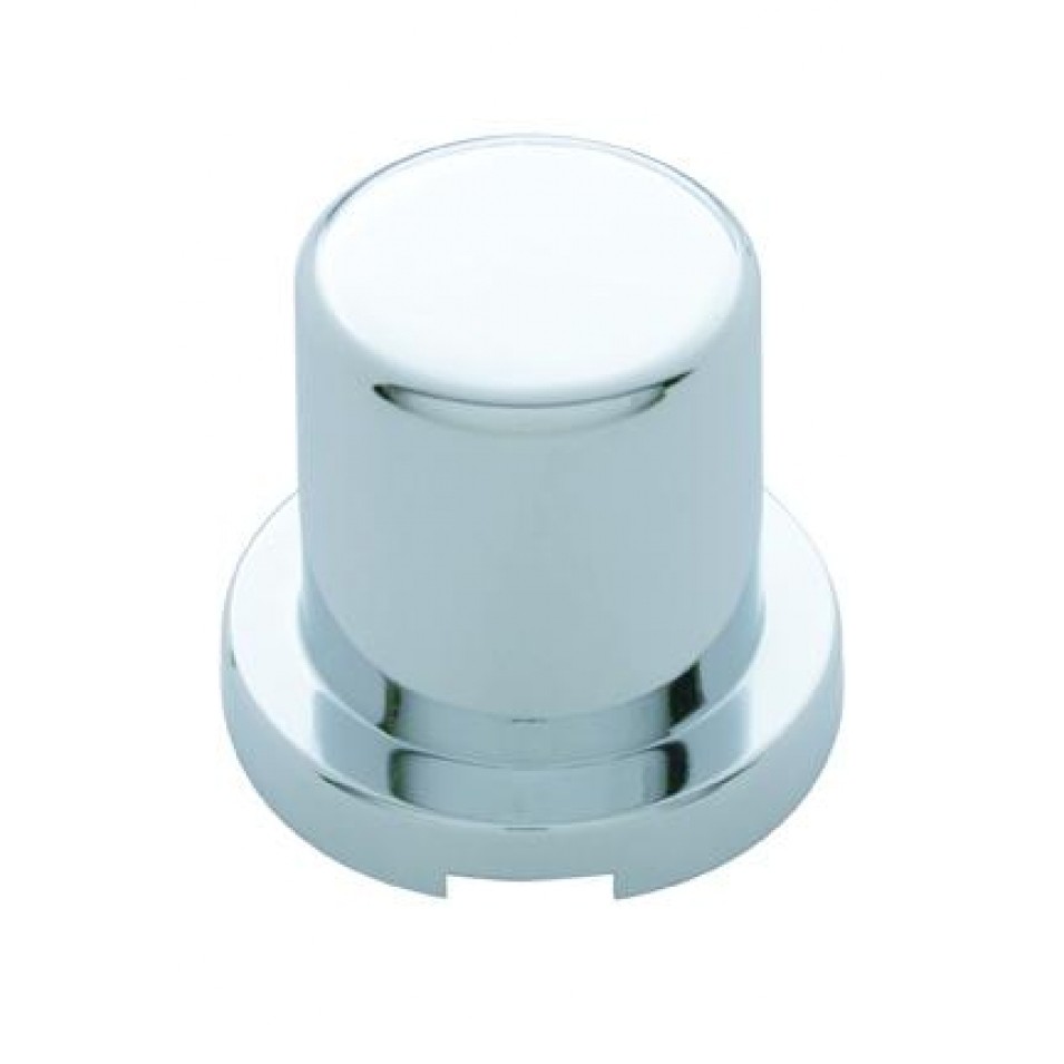 3/4" x 1 1/4" Chrome Plastic Flat Top Nut Cover - Push-On (10 Pack)