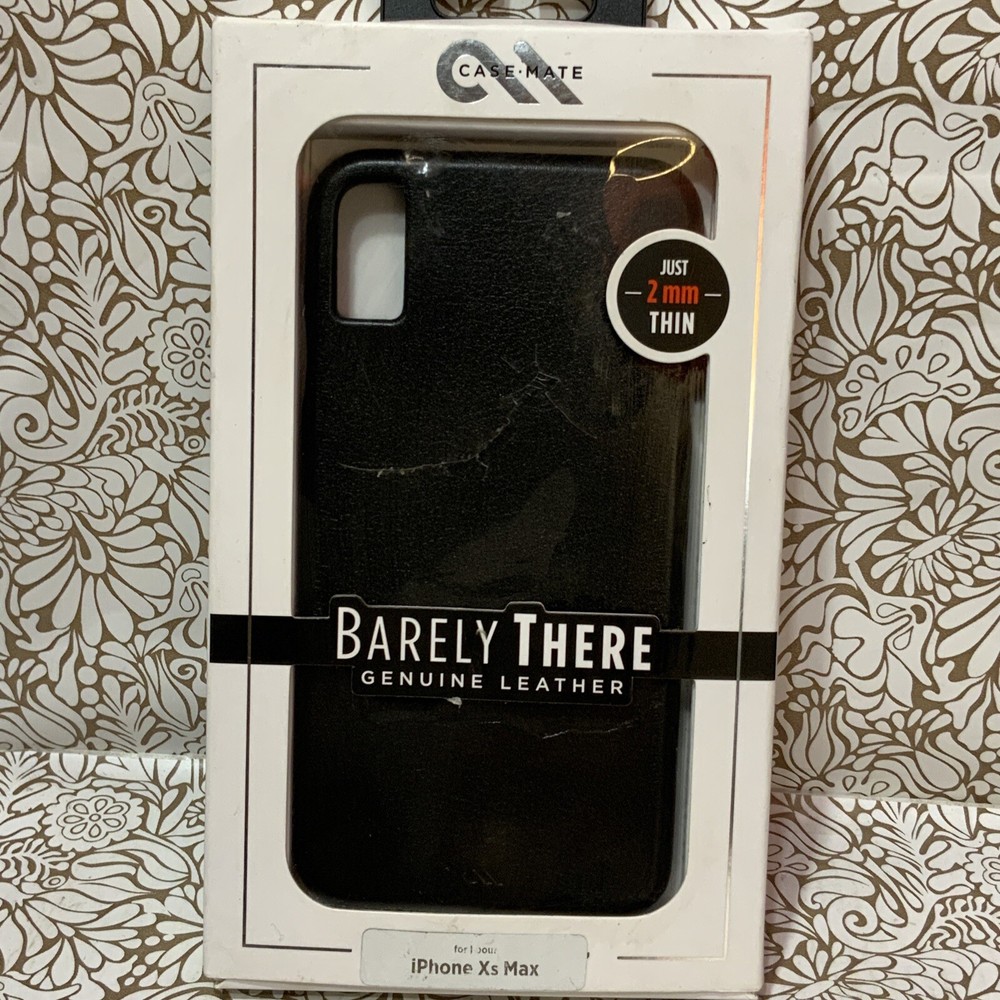 📀 Case-Mate Barely There Genuine Leather - Black IPhone XS Max