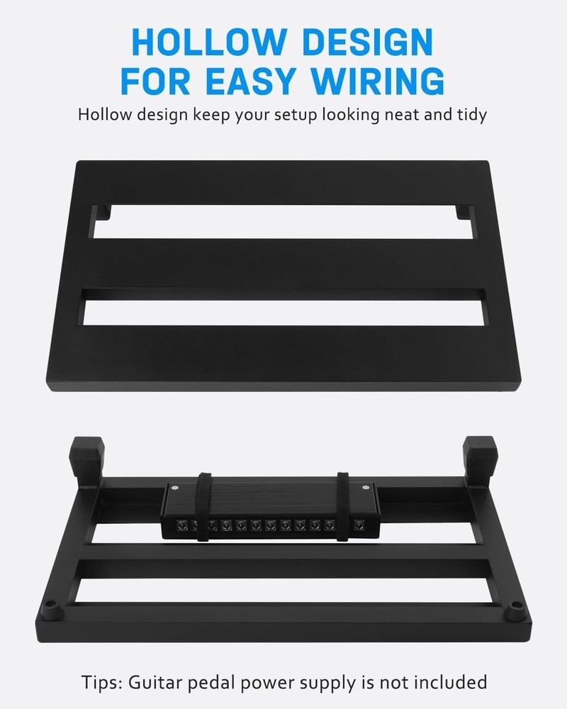 Professional Quality Pedal Board with Unique Angle Design