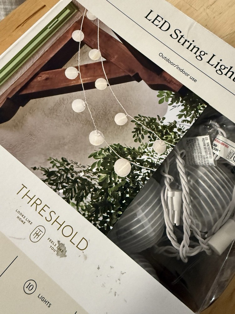 Threshold LED String Lights Lanterns 10 Count Indoor/Outdoor NEW