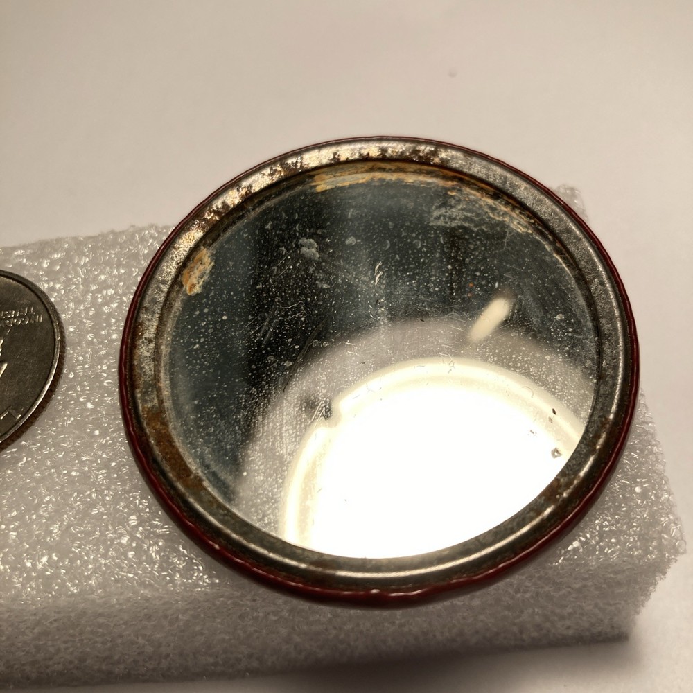 Rare Antique Starrett Tools Mirrored Back Advertising. 2-1/16”. Button.