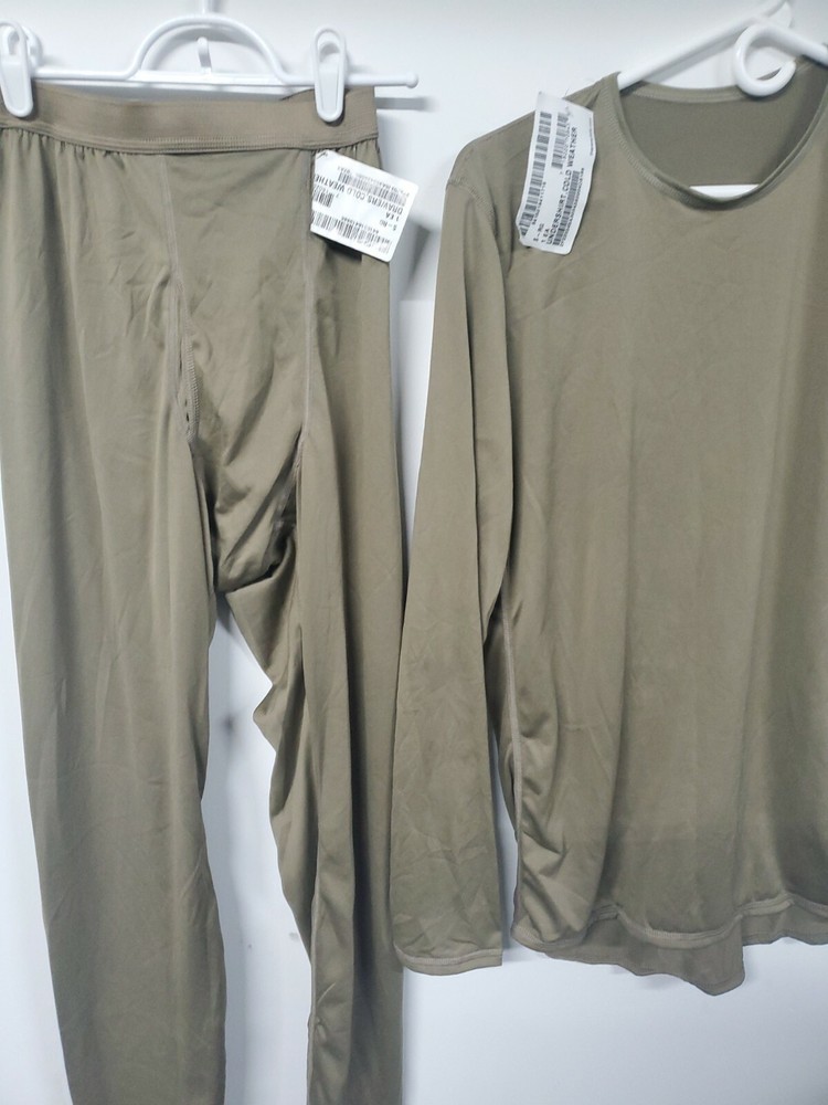 Base level 1 Silk Thermal Tan Top small Regular Bottom Set coyote new poly Unde