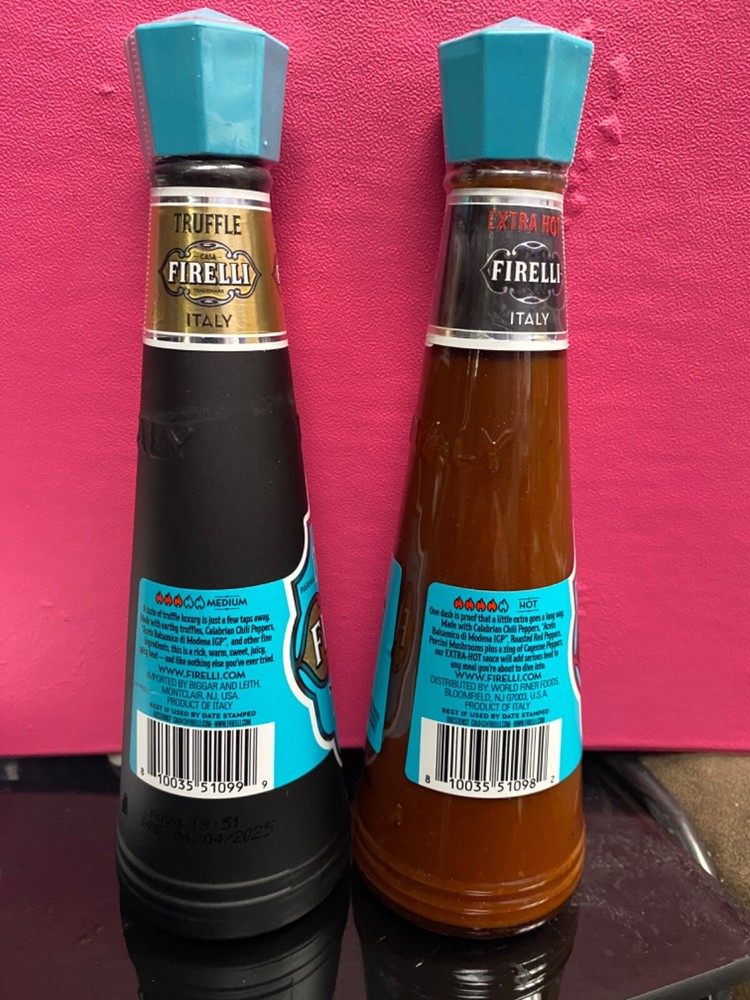 Firelli Italian Truffle Hot Sauce & Extra Hot Sauce 2 Pack