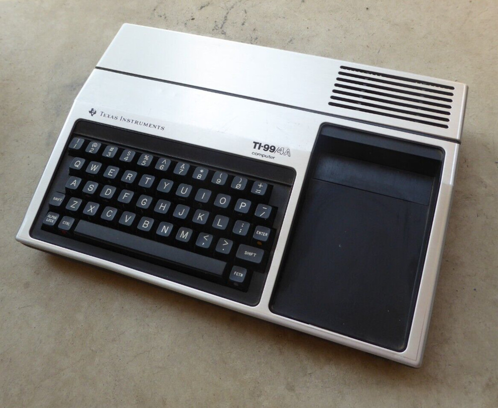 Texas Instruments TI-99/4a Computer Console Vintage In Original Box With Manuals
