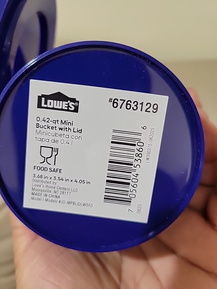 Lowe’s Mini Buckets with Lids – 1 Pack