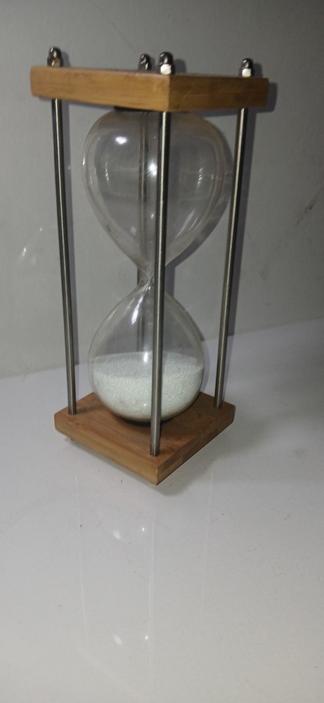 decorative wooden hourglass timer