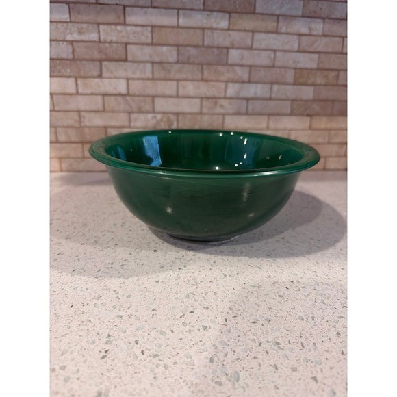 Pyrex Forest Green Rainbow Glass Mixing Bowl Set Vintage Kitchen Bundle