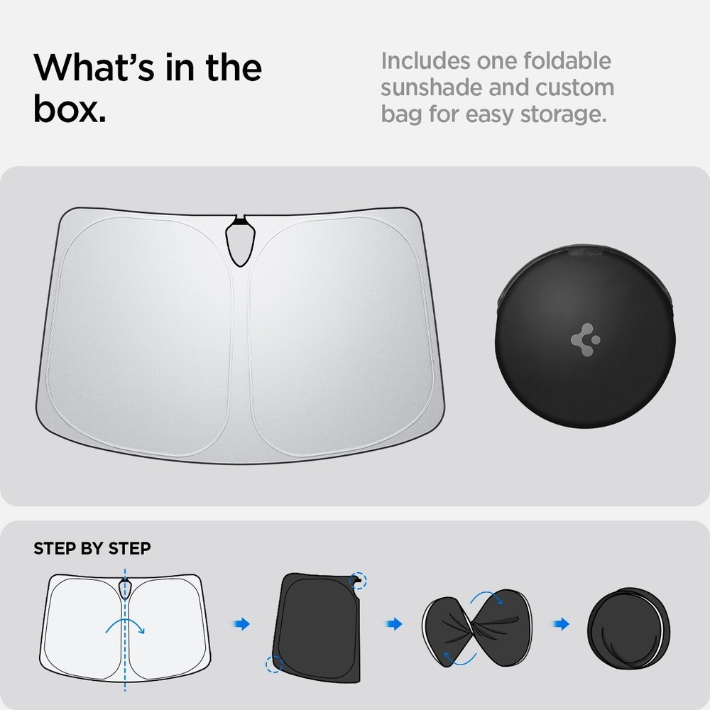 For Tesla Model S (2012+) | Spigen CryoShade Windshield Sunshade