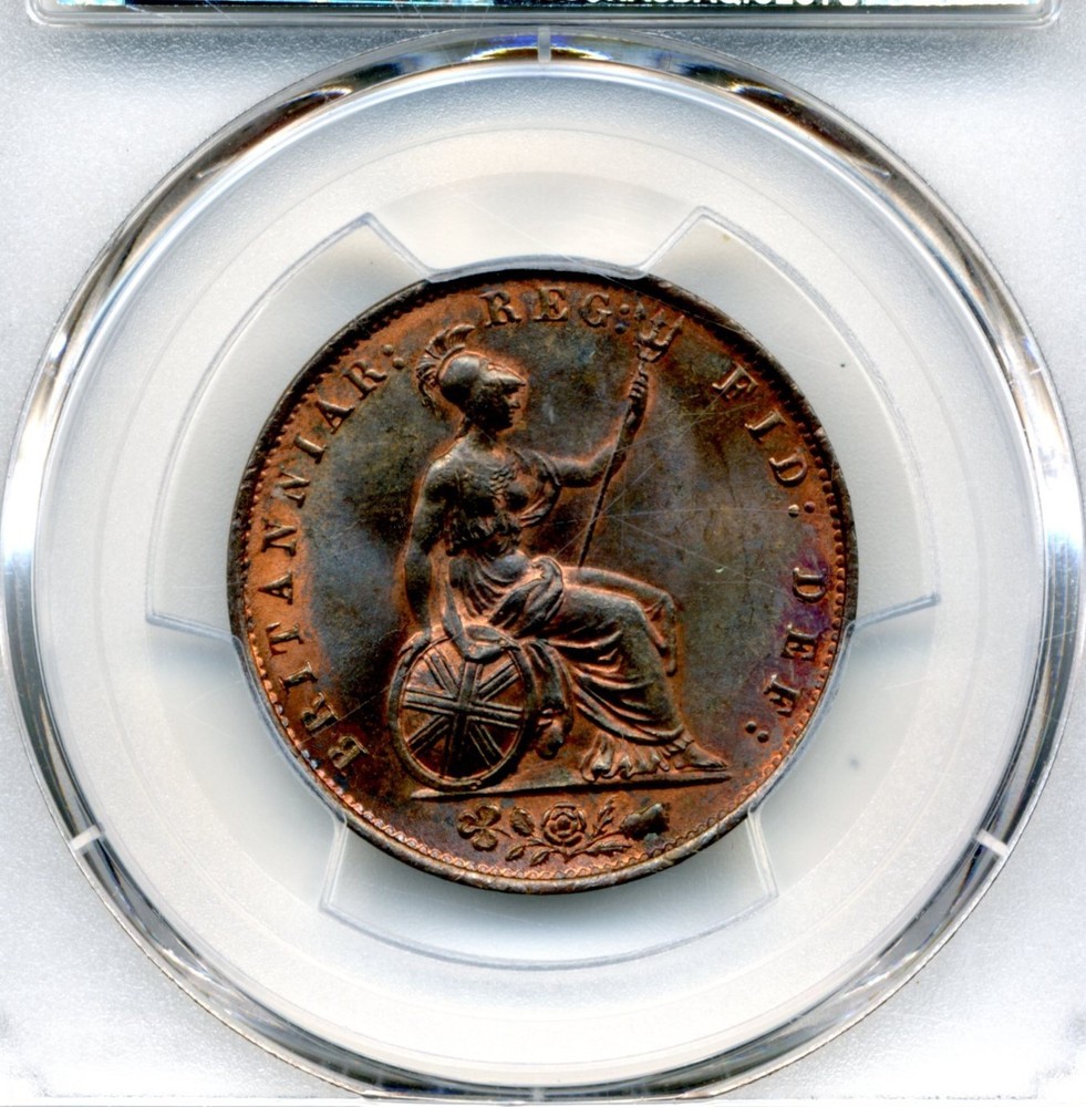 Great Britain. Half Penny. 1854 PCGS MS64 RB