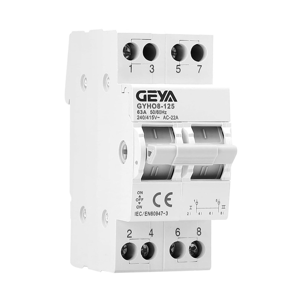 Dual Power Manual Transfer Switch for Generator and Grid Connection