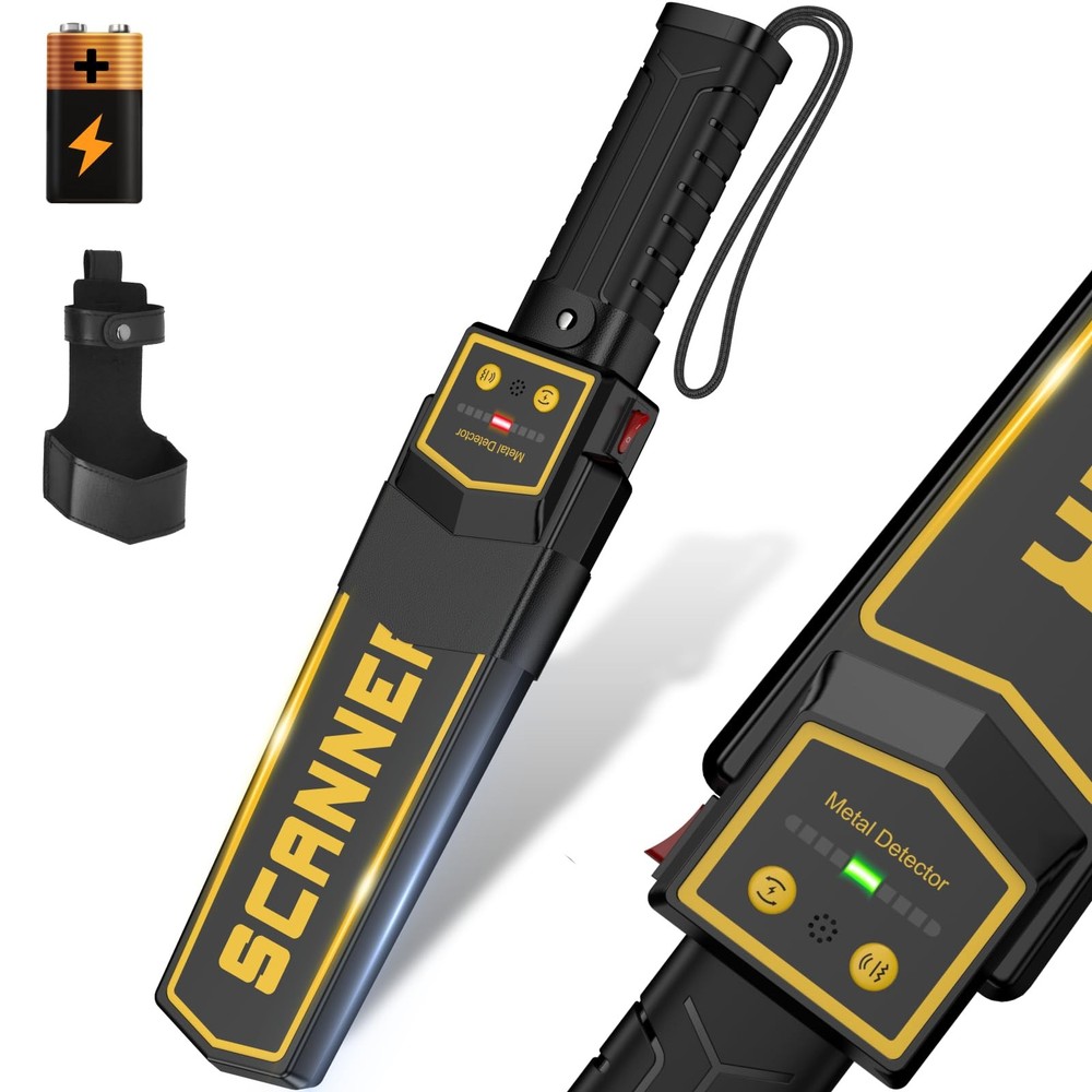 Handheld Metal Detector Wand Security Scanner with Alerts