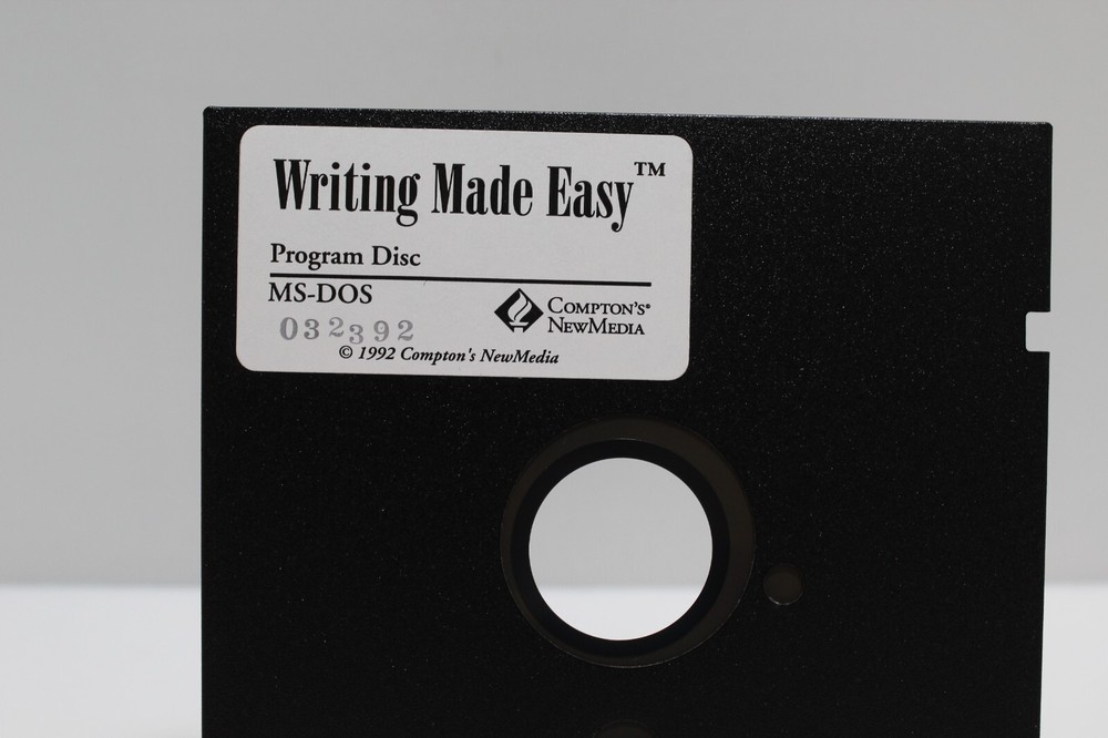 Writing Made Easy - Program Disk - 5 1/4" Floppy Disk - MS-DOS, 1992