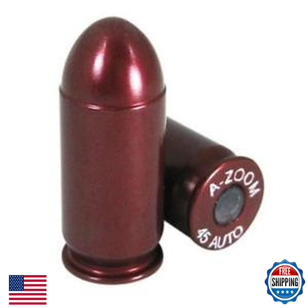 Azoom .45 ACP Caliber Red Snap Caps Training Rounds - 5 Pack