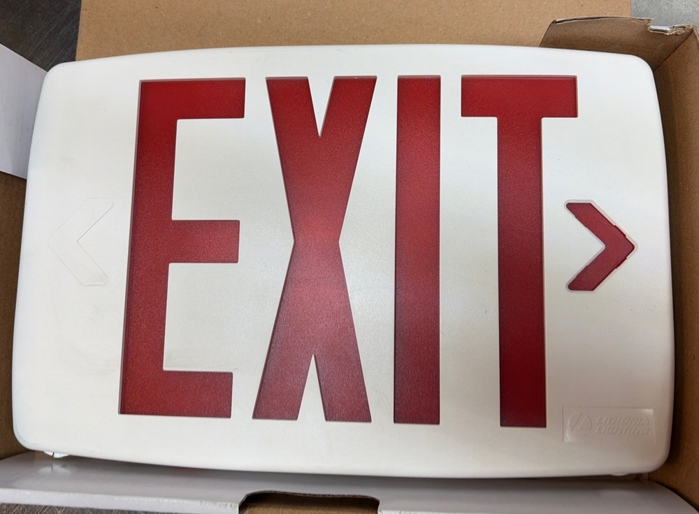 Lithonia Lighting ECRG RD M6 292KK6 LED White Exit Light Red/Green Light