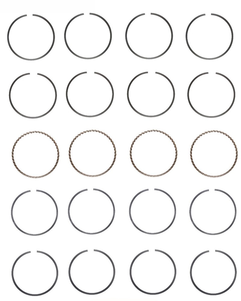 EngineTech Piston Ring Set for 1 Engine .50mm .020in Oversize .50mm .020in Overs