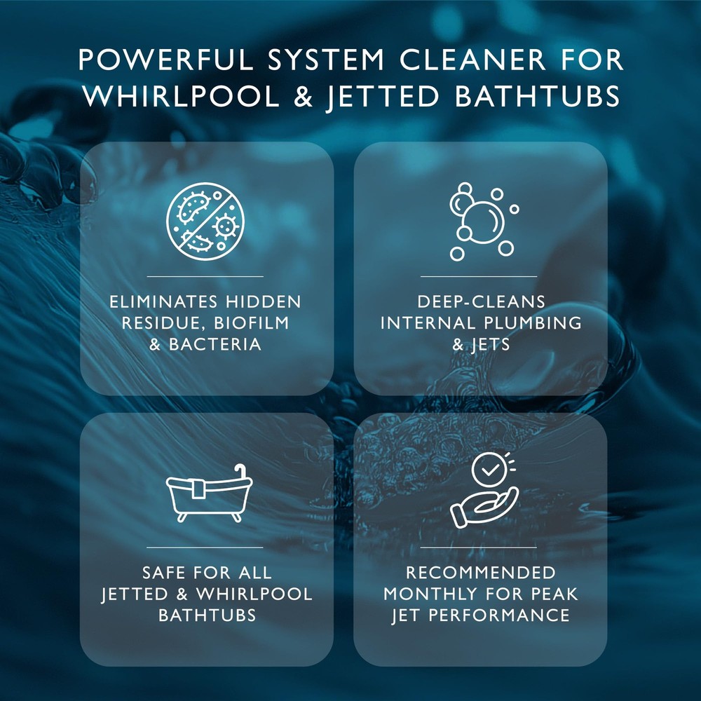Jacuzzi Systems Cleaner – 2-Step Jetted Bathtub Cleaning Solution, 5-Pack...