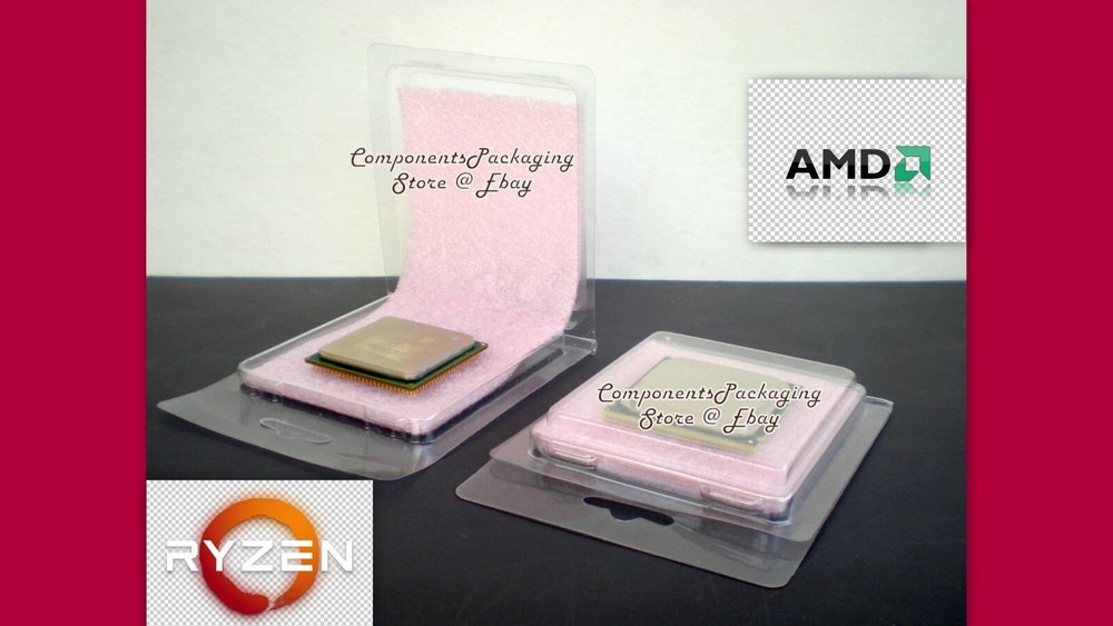 120  AMD Ryzen Processor CPU Clamshell Case for Socket AM4 with Anti Static Foam