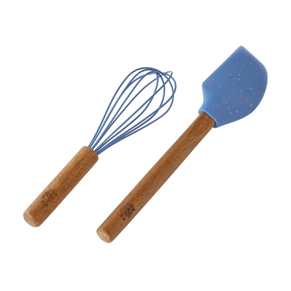 7-Piece Aluminized Steel Bakeware Set Nonstick Blue Speckle