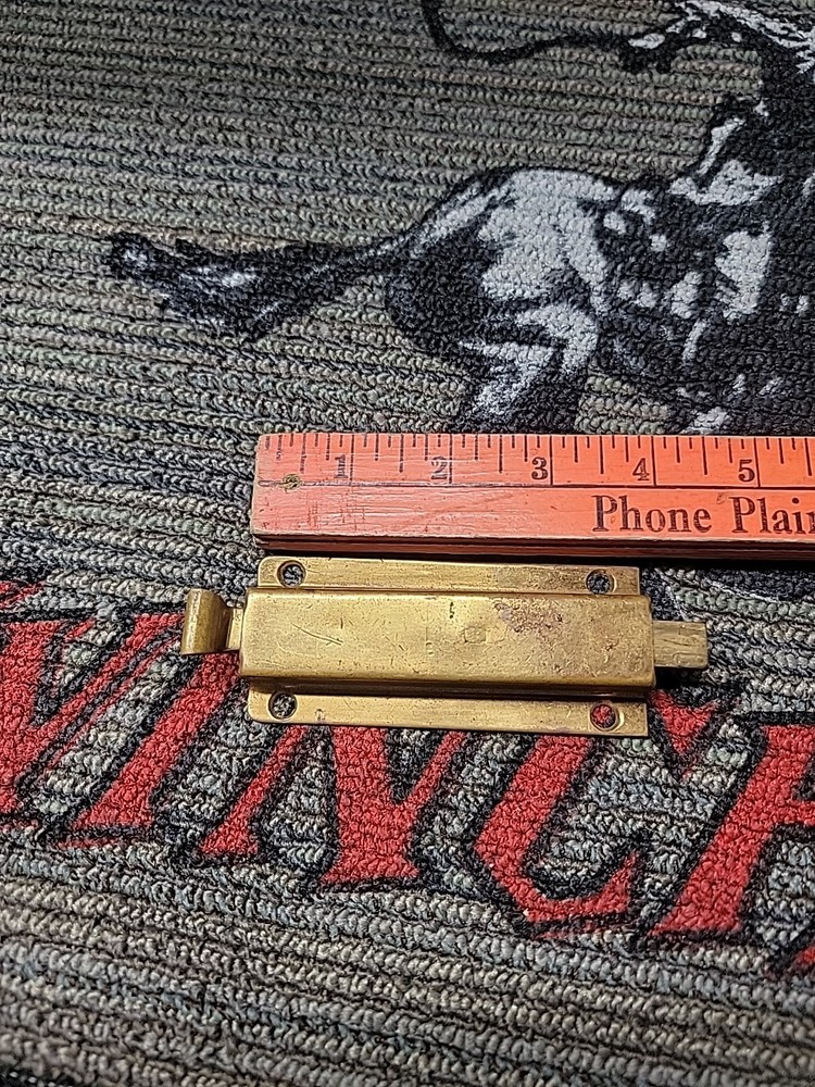 Vintage Brass Slide Lock / Latch /0325