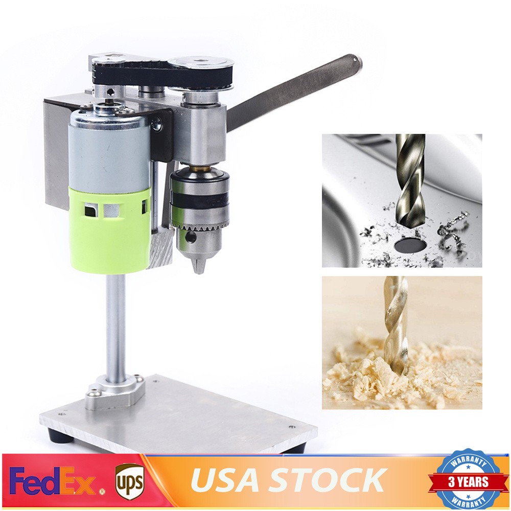 Mini Drill Press Bench Small electric Drill Machine Work Bench Variable Speed