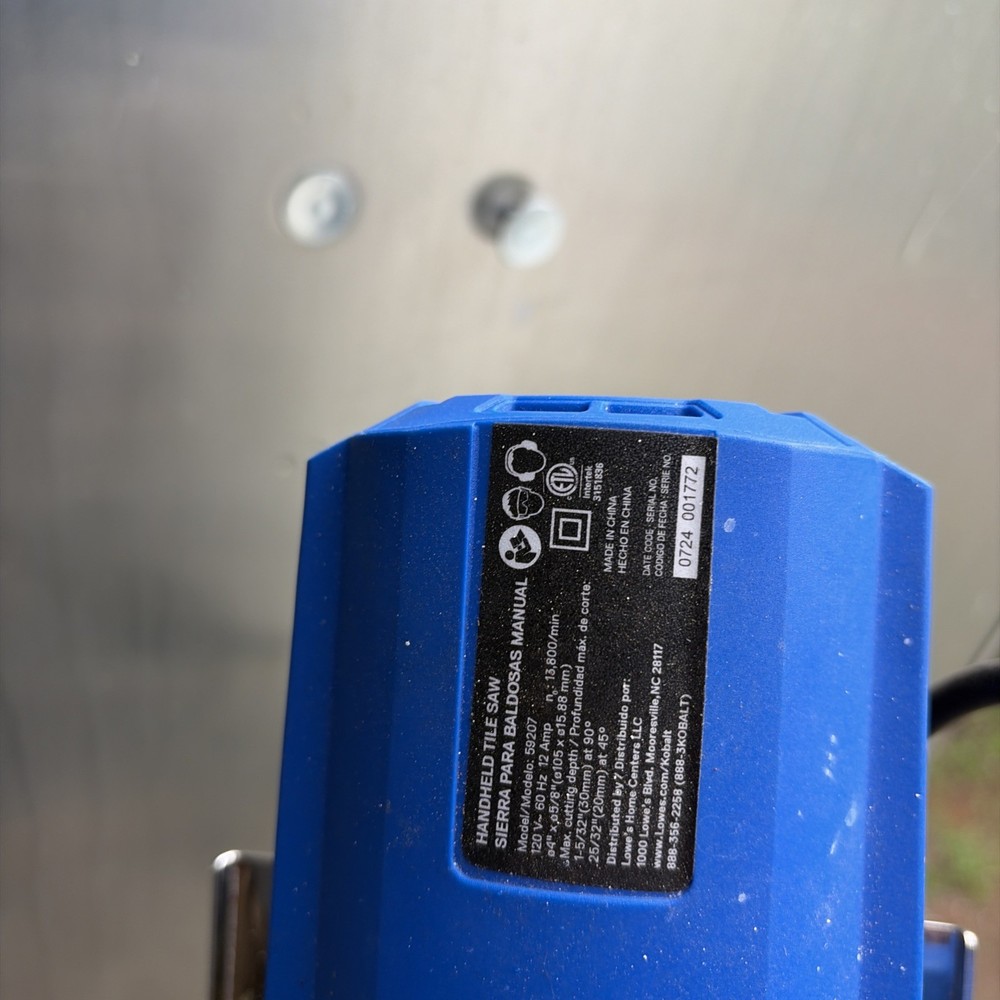 Kobalt 4-in Handheld Tile Saw (59207)