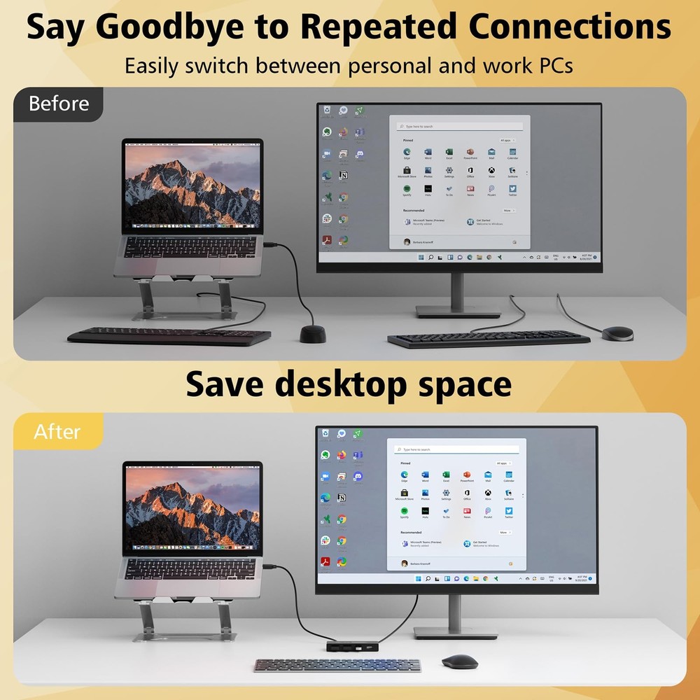 USB Switcher 2 Computers Share 4 Devices 2 In 4 Out Selector Hub KM Printer