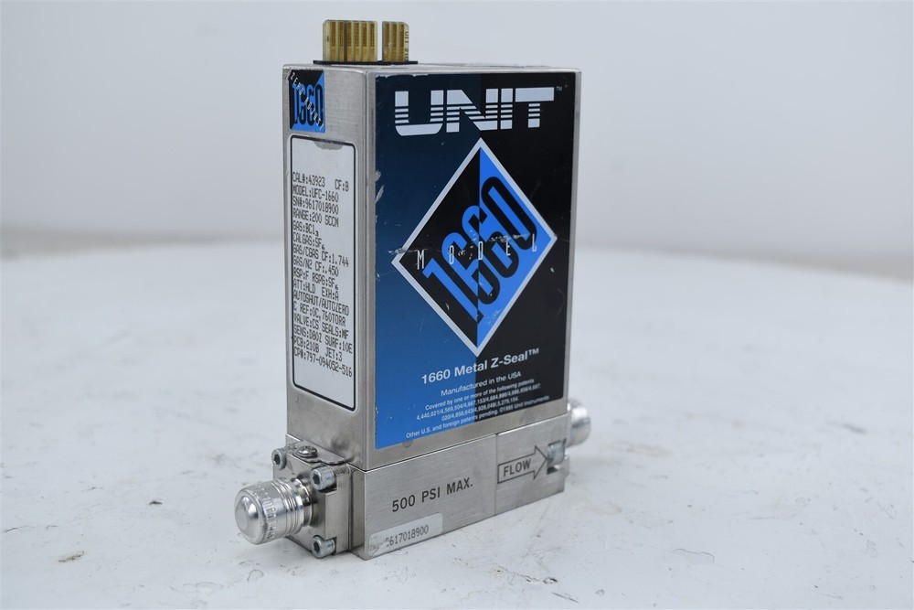 UNIT UFC-1660 RANGE 200 SCCM H2 MASS FLOW CONTROLLER