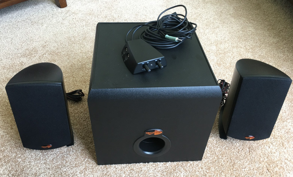 Klipsch ProMedia 2.1 THX® Computer Speaker System w/Subwoofer, Volume Controller
