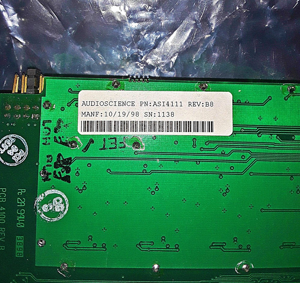 AUDIOSCIENCE ASI4111 Digital Audio Broadcast Card