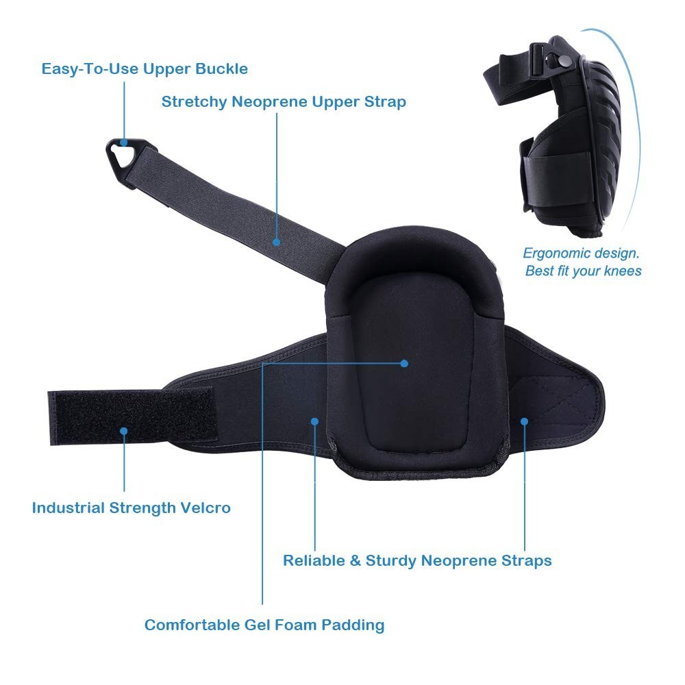 Adjustable Ergonomic Knee Pads for Construction & Gardening - Safe & Comfortable