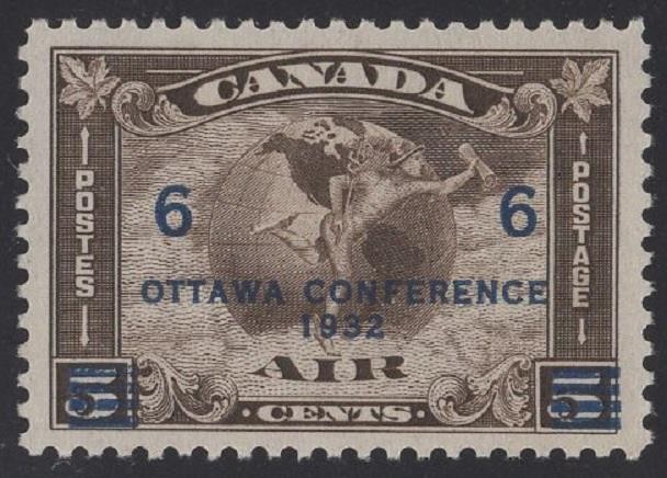 CANADA: #C4 SURCHARGED AIRMAIL STAMP // VF~XF MINT NH