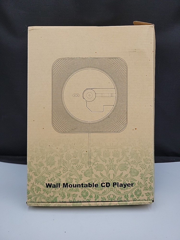 Wall-Mountable CD Player – White (USB Powered) w/ Box & Accessories (Opened)