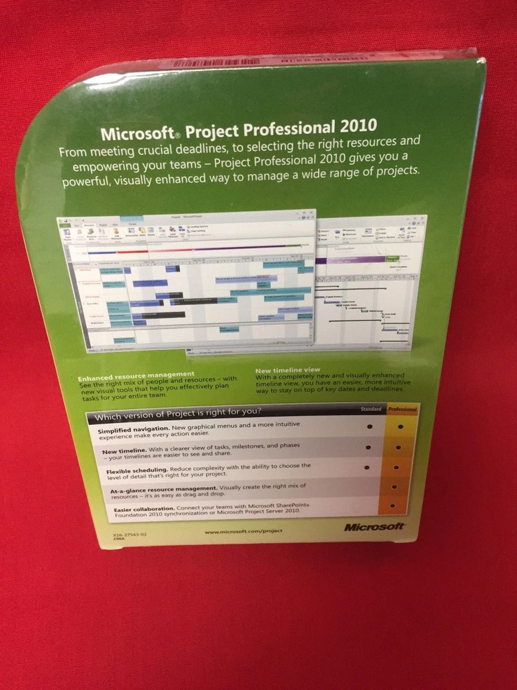 Microsoft Project Professional 2010 Full Version w/ 2Product Keys License