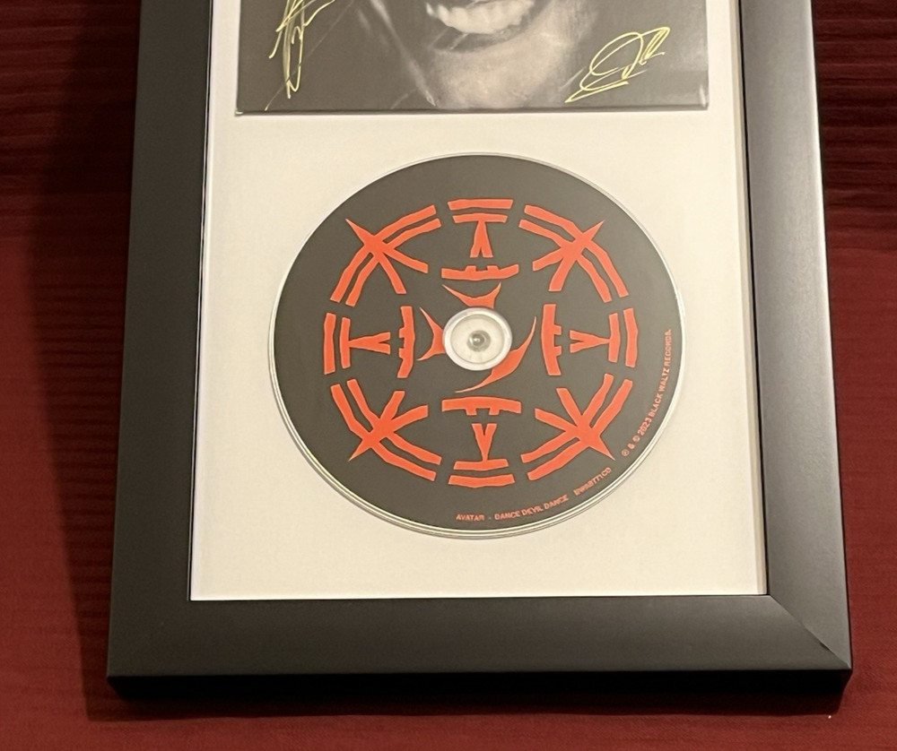 AVATAR BAND SIGNED & FRAMED DANCE DEVIL DANCE CD DISPLAY AUTOGRAPH COA