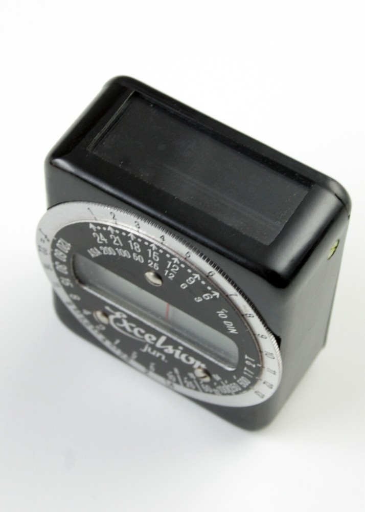 Vintage Excelsior Junior Reflected Light Meter w/Case - Works!
