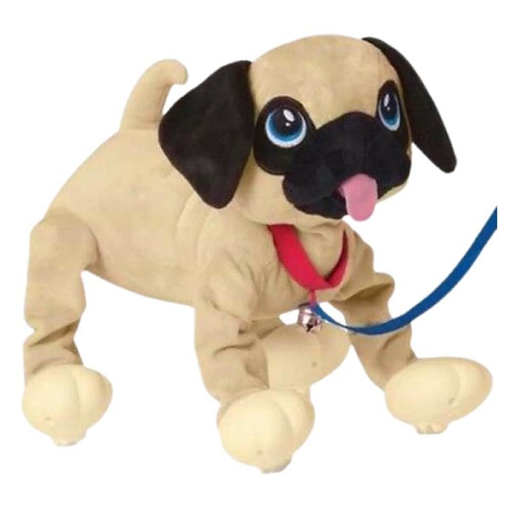 Peppy Pets Walking Pug Dog No Batteries Required Bouncing Pet Interactive