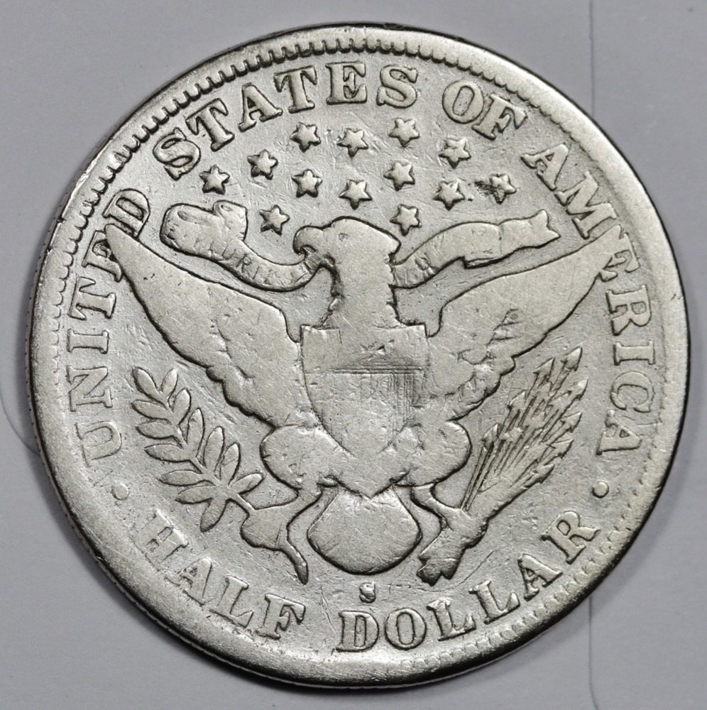 1895-s Barber Half. VG. 209222