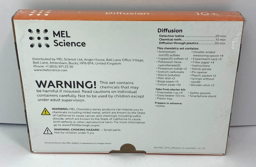 Mel Chemistry Diffusion Sealed Box New