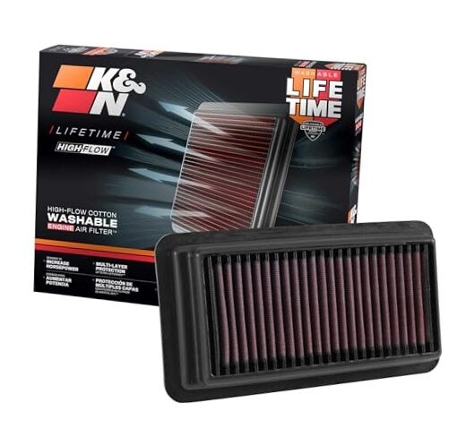 High-Flow Original Lifetime Engine Air Filter: Increase Power: Premium,