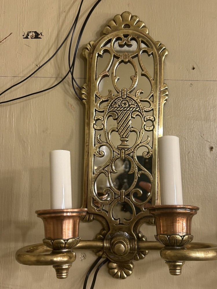 Set Of 8 Antique Sconces