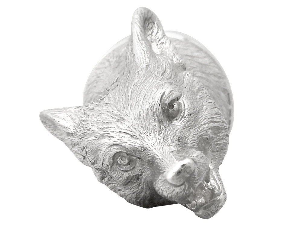 Sterling Silver Fox Head Stirrup Cup - Contemporary 2012