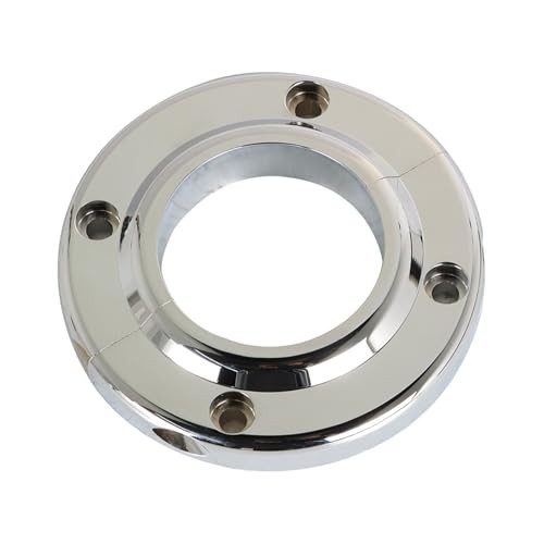 Chrome Steering Column Floor Mount Replacement for 2 Inch Columns Swivel SBC