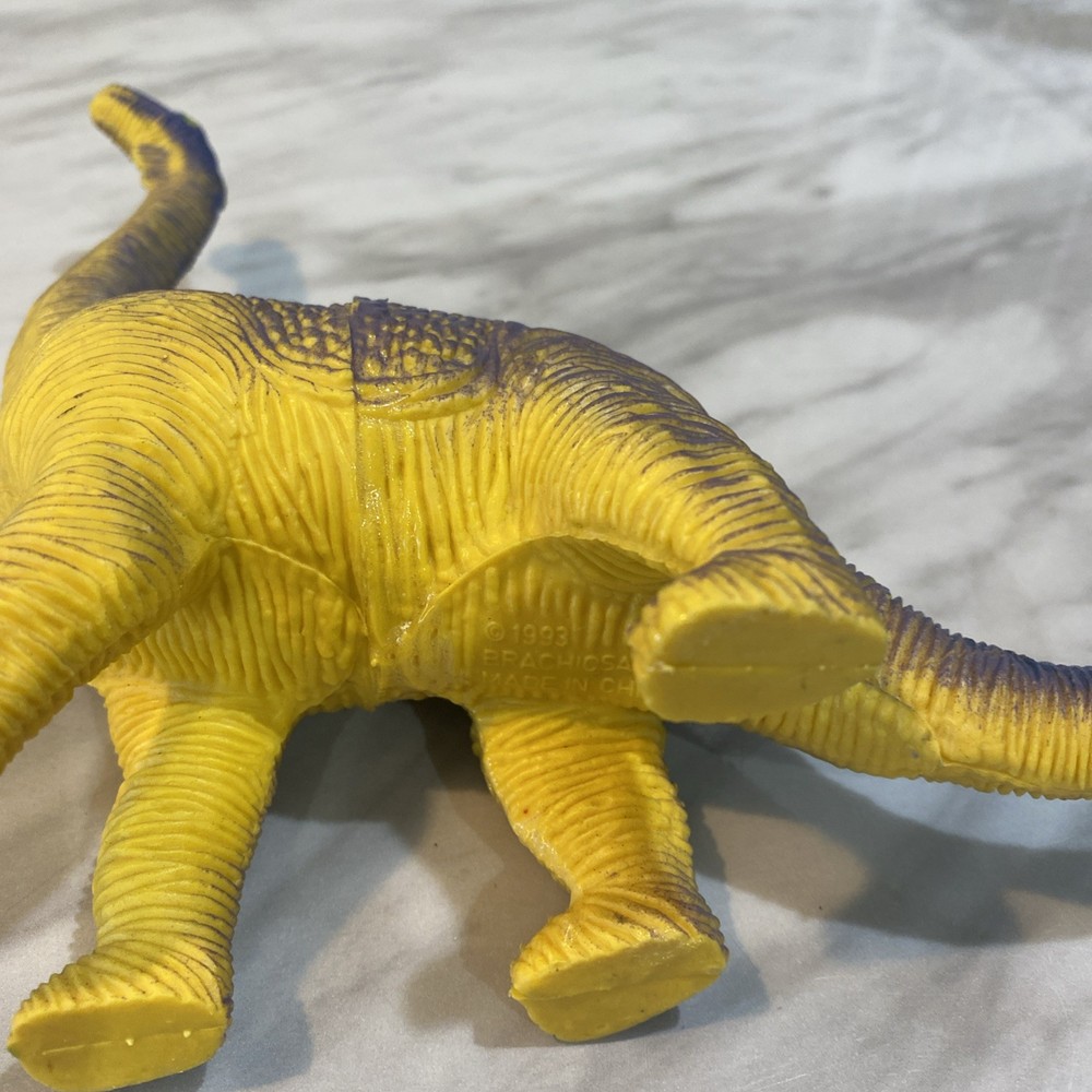 1993 Brachiosaurus Rubber Dinosaur 8" Vintage