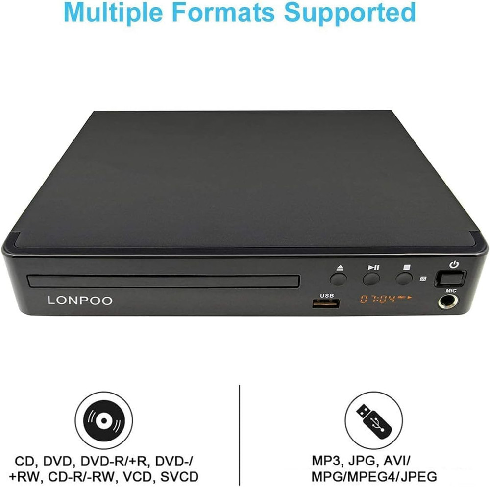LP-099 Multi Region Code Zone Free PAL/NTSC HD DVD Player CD Player with HDMI AV