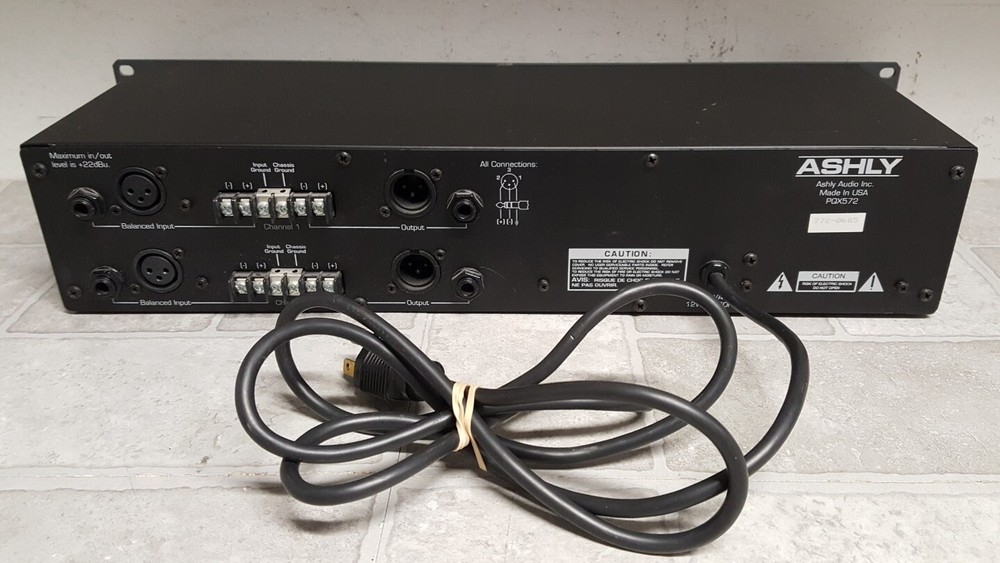 Ashly PQX 572 Stero Seven Band Parametric Equalizer READ