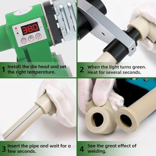 Plastic Water Pipe Welder for PP, PP-R, PE, PP-C - Poly Pipe Fusion Machine 63